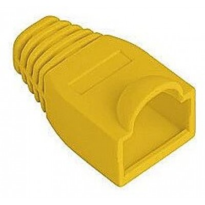 FUNDA PROTECTOR LANBERG CONECTOR RJ45 (PACK 100 UDS) AMARILLO en Huesoi