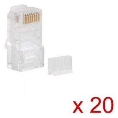 CONECTOR CAT.6 LANBERG UTP 8P8C PACK 20 UDS en Huesoi