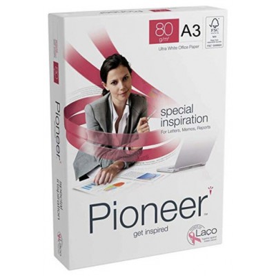 PAQUETE 500H PAPEL SPECIAL PREMIUM 80GR A3 PIONEER CIE 169 PNR0800195 (MIN5) (Espera 4 dias) en Huesoi