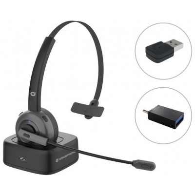 HEADSET BLUETOOTH CONCEPTRONIC CON BASE DE CARGA en Huesoi