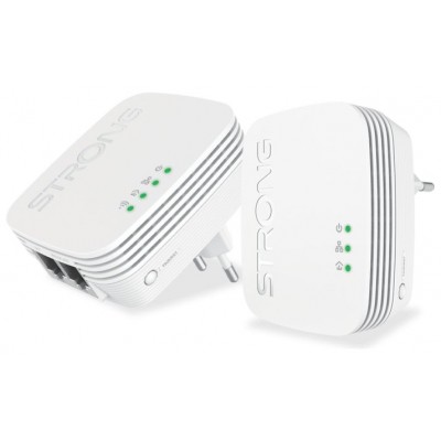 Strong POWERLWF600DUOMINI adaptador de red PowerLine 600 Mbit/s Ethernet Wifi Blanco 2 pieza(s) (Espera 4 dias) en Huesoi