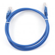Cable CAT5E UTP moldeado 1m Azul en Huesoi