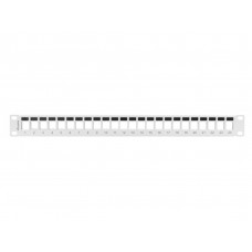 PATCH PANEL LANBERG 24 PUERTOS 1U RACK 19 PARA MODULOS KEYSTONE GRIS en Huesoi