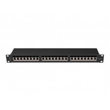 PATCH PANEL 24 PORT 1U 19" CAT.6A FTP BLACK LANBERG en Huesoi