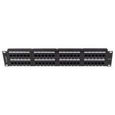 PATCH PANEL LANBERG 48 PUERTOS 2U 19? CAT.6 NEGRO en Huesoi