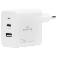 BLUESTORK CARGADOR ULTRACOMPACTO USB-C 65W TECNOLOGIA GAN BLANCO (Espera 4 dias) en Huesoi