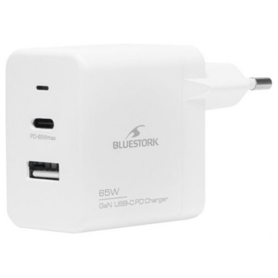 BLUESTORK CARGADOR ULTRACOMPACTO USB-C 65W TECNOLOGIA GAN BLANCO (Espera 4 dias) en Huesoi