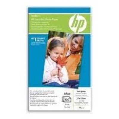 HP Papel Fotográfico Semisatinado Uso Diario. 100 hojas, 10cm. X 15cm., 175g. en Huesoi