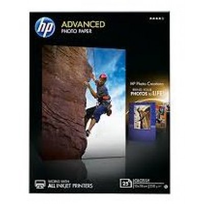 HP Papel Advanced glossy photo, 250g/m2, 13x18cm borderless, 25 hojas en Huesoi