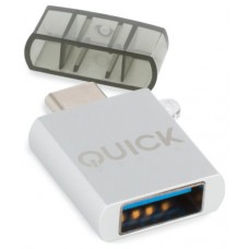 Quick Media QMACUSB cambiador de género para cable USB-C USB-A Blanco (Espera 4 dias) en Huesoi