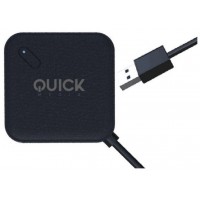 Quick Media QMH304PB hub de interfaz USB 3.2 Gen 1 (3.1 Gen 1) Type-A 5000 Mbit/s Negro (Espera 4 dias) en Huesoi