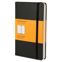 LIBRETA CLASICA TAPA DURA NEGRA L (13X21CM) RAYAS MOLESKINE QP060 (Espera 4 dias) en Huesoi