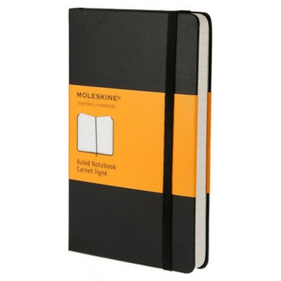 LIBRETA CLASICA TAPA DURA NEGRA L (13X21CM) RAYAS MOLESKINE QP060 (Espera 4 dias) en Huesoi