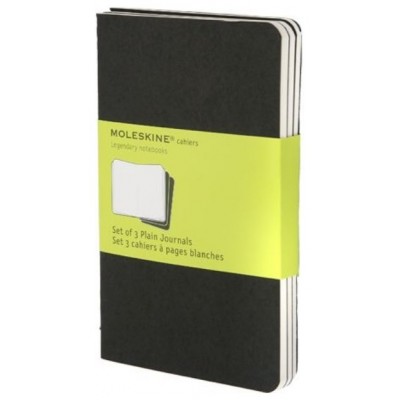 SET DE 3 LIBRETAS CAHIER NEGRAS P (9X14CM) LISA MOLESKINE QP313 (Espera 4 dias) en Huesoi