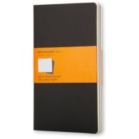 SET DE 3 LIBRETAS CAHIER NEGRAS L (13X21CM) RAYAS MOLESKINE QP316 (Espera 4 dias) en Huesoi