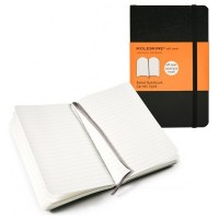 LIBRETA CLASICA TAPA BLANDA NEGRA P (9X14CM) RAYADA MOLESKINE QP611 (Espera 4 dias) en Huesoi