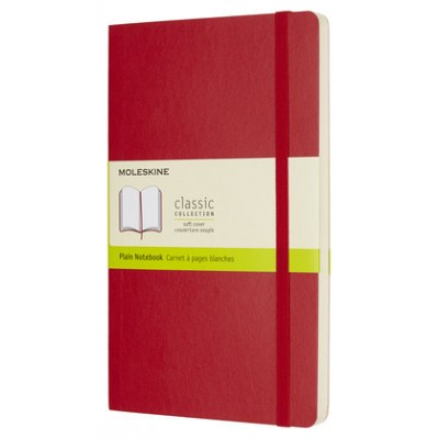 LIBRETA CLASICA TAPA BLANDA ROJO ESCARLATA L (13X21CM) LISA MOLESKINE QP618F2 (Espera 4 dias) en Huesoi