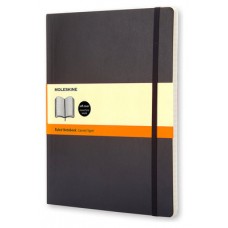 LIBRETA CLASICA TAPA BLANDA NEGRA XL (19X25CM) RAYADA MOLESKINE QP621 (Espera 4 dias) en Huesoi