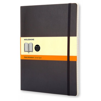 LIBRETA CLASICA TAPA BLANDA NEGRA XL (19X25CM) RAYADA MOLESKINE QP621 (Espera 4 dias) en Huesoi