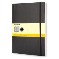 LIBRETA CLASICA TAPA BLANDA NEGRA XL (19X25CM) CUADRICULADA MOLESKINE QP622 (Espera 4 dias) en Huesoi