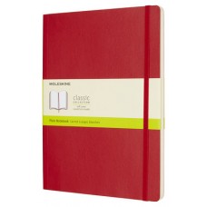 LIBRETA CLASICA TAPA BLANDA ROJO ESCARLATA XL (19X25CM) LISA MOLESKINE QP623F2 (Espera 4 dias) en Huesoi