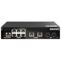 QNAP QSW-M2106PR-2S2T switch Gestionado L2 10G Ethernet (100/1000/10000) Energía sobre Ethernet (PoE) 1U Negro (Espera 4 dias) en Huesoi