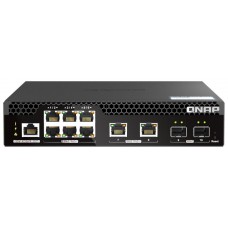 QNAP QSW-M2106PR-2S2T switch Gestionado L2 10G Ethernet (100/1000/10000) Energía sobre Ethernet (PoE) 1U Negro (Espera 4 dias) en Huesoi