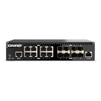 QNAP QSW-M3216R-8S8T switch Gestionado L2/L3 10G Ethernet (100/1000/10000) 1U Negro (Espera 4 dias) en Huesoi