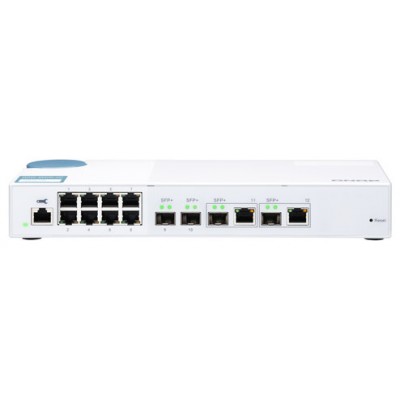 QNAP QSW-M408-2C switch Gestionado L2 10G Ethernet (100/1000/10000) Blanco (Espera 4 dias) en Huesoi