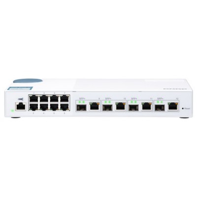 QNAP QSW-M408-4C switch Gestionado L2 Gigabit Ethernet (10/100/1000) Blanco (Espera 4 dias) en Huesoi