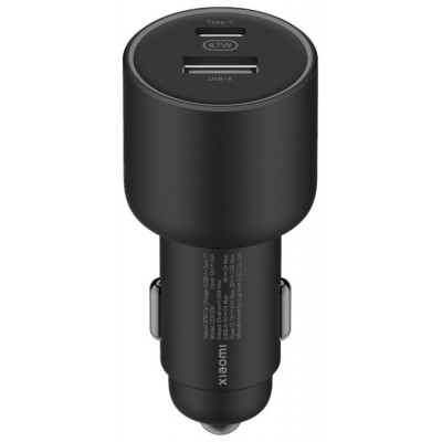 CARGADOR COCHE 67W USB-A TYPE-C 1xUSB-A/1xUSB TYPE-C/ 2A/6A NEGRO XIAOMI (Espera 4 dias) en Huesoi