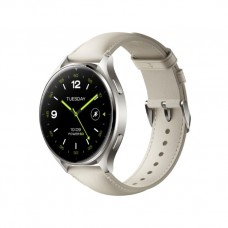 SMARTWATCH XIAOMI WATCH 2 TITAN GRAY CASE WITH WHITE LEATHER STRAP en Huesoi