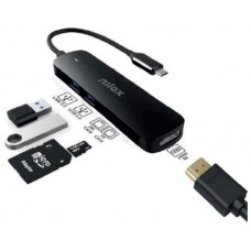 Nilox NXDSUSBC05 Adaptador USB-C 5 en 1 en Huesoi