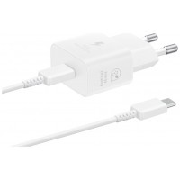 CARGADOR SAMSUNG USB-C 25W GAN BLANCO CON CABLE EP-T2510XWEGEU en Huesoi