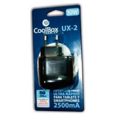 CARGADOR DE PARED COOLBOX 2xUSB 2500mA en Huesoi