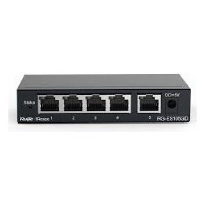 Reyee Unmanaged Switch 5xGb RJ45 Steel Case en Huesoi