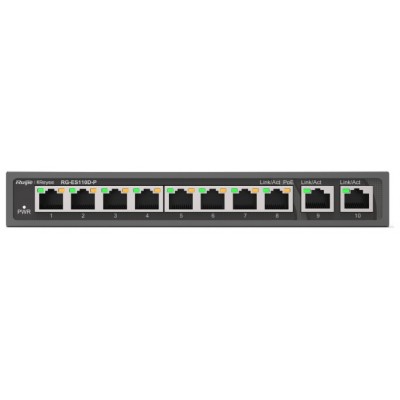 SWITCH RUIJIE REYEE RGRG-ES110D-P 10/100 8p GIGALAN 2p POE en Huesoi
