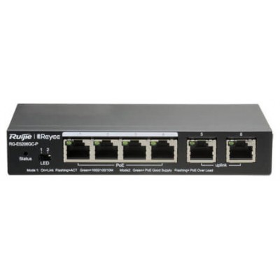 SWITCH RUIJIE REYEE RG-ES206GC-P GIGALAN 6p CLOUD POE en Huesoi