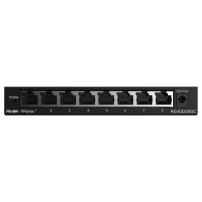 SWITCH RUIJIE REYEE RG-ES208GC 5-PORT 10/100 MBPS DESKTOP SWITCH en Huesoi