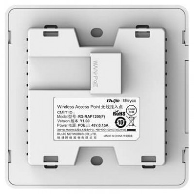 PUNTO DE ACCESO RUIJIE REYEE RG-RAP1200F WIFI5 PARED 10/100 en Huesoi