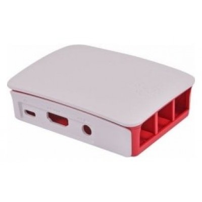 Raspberry caja oficial para Pi 3 - Color rojo/blanco en Huesoi