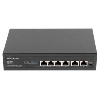 SWITCH LANBERG 6 PTOS 100MB 4xPOE+/2x FAST ETHER 60W RACK 10"/19" en Huesoi