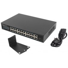 SWITCH LANBERG 24 PTOS 1GB POE+/2X SFP 2X GBIT ETHERNET 360W RACK 19" en Huesoi