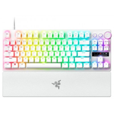 TECLADO RAZER HUNTSMAN V3 PRO (USA) TENKEYLESS BLANCO (RZ03-04981700-R3M1) (Espera 4 dias) en Huesoi