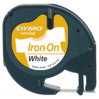 DYMO Cinta LT 12mmx4mt -Negro/Blanco para ropa en Huesoi