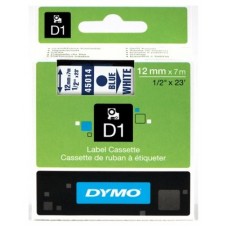 DYMO Cinta LM D1 12mmx7m Azul/blanco en Huesoi