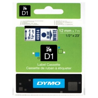 DYMO Cinta LM D1 12mmx7m Azul/blanco en Huesoi