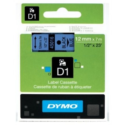 DYMO Cinta LM D1 12mmx7m Negro/azul en Huesoi