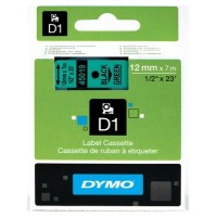 DYMO Cinta LM D1 12mmx7m Negro/verde en Huesoi
