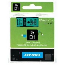 DYMO Cinta LM D1 12mmx7m Negro/verde en Huesoi